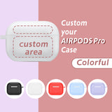 Personalized Airpod Cover for Apple AirPods Pro, Customizable Airpods Cover，silicone headset soft case