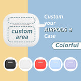 Personalized Airpod Cover for Apple AirPods 3, Customizable Airpods Cover，silicone headset soft case